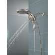 58680-SS-PR Universal Showering Components HydroRain H2Okinetic 5-Setting Two-in-One Shower Head, Lumicoat Stainless
