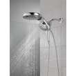 58680Universal Showering Components HydroRain H2Okinetic 5-Setting Two-in-One Shower Head, Chrome