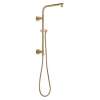 58810-CZ-PR Universal Showering Components Emerge 18" Round Shower Column, Lumicoat Champagne Bronze