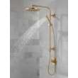 52158-CZ-PR25 Universal Showering Components Single-Setting Metal Raincan Shower Head, Lumicoat Champagne Bronze