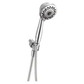 59346-PK Universal Showering Components Premium 7-Setting Shower Mount Hand Shower, Chrome