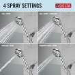 75413Universal Showering Components 4-Setting Hand Shower, Chrome