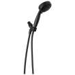 75511BL Universal Showering Components 5 Setting Hand Shower, Matte Black