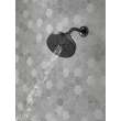 75568BL Universal Showering Components H2Okinetic 5-Setting Shower Head, Matte Black