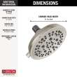 75570SN Universal Showering Components 5-Setting Shower Head, Satin Nickel