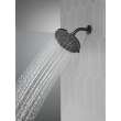 75617BL Universal Showering Components 4 Setting Shower Head, Matte Black