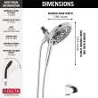 75687D Universal Showering Components In2ition 7-Setting Two-in-One Shower