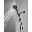 75740BL Universal Showering Components 6-Setting Hand Shower with Cleaning Spray, Matte Black