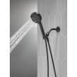 75740BL Universal Showering Components 6-Setting Hand Shower with Cleaning Spray, Matte Black