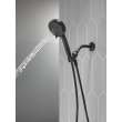 75740BL Universal Showering Components 6-Setting Hand Shower with Cleaning Spray, Matte Black