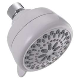 75763CWH Universal Showering Components 7-Setting Shower Head, White