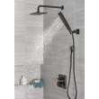 RP62955BL Universal Showering Components Single Setting Overhead Showerhead, Matte Black