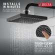 RP50841BL Universal Showering Components Raincan Single-Setting Shower Head, Matte Black