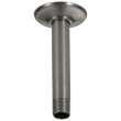 RP61058KS Universal Showering Components Shower Arm & Flange Ceiling Mount, Black Stainless