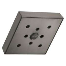 RP70171KSPR Universal Showering Components H2Okinetic Single-Setting Raincan Shower Head, Lumicoat Black Stainless