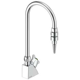 W6600-9 6.00-in x 1.25-in x 15.00-in Single Handle Deck-Mount Water Faucet, Chrome