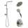 KSH-T17094-52433-SS Linden Round Emerge Shower Faucet Kit, Brushed Stainless