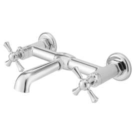 Oak Hill(R) 2-Handle Wall Mount Bathroom Faucet with Cross Handles, D35155470.100