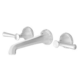 Fitzgerald 2-Handle Wall Mount Widespread Bathroom Faucet with Lever Handles, D35160450.100