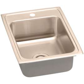LR1722-CU Antimicrobial Copper Single Bowl Top Mount Sink