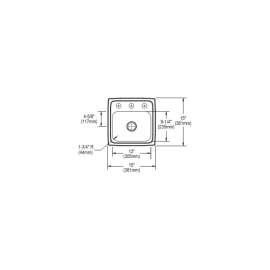 Stainless Steel Single Bowl Top Mount Bar Sink and Faucet Kit with 3 Faucet Holes in Lustrous Highlighted Satin