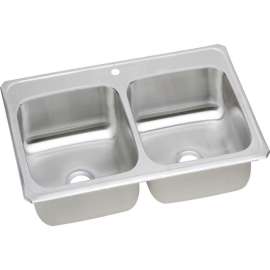 CR4322 Gourmet Celebrity Stainless Steel Double Bowl Top Mount Sink