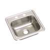 Classic D115151 Stainless Steel Single Bowl Top Mount Bar Sink with Single Faucet Hole in Satin