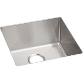Crosstown ECTRU17179 Stainless Steel Single Bowl Undermount Sink in Polished Satin