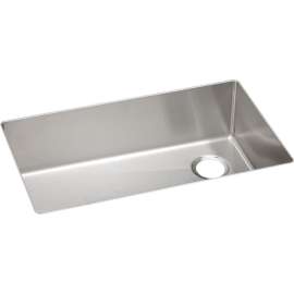 Crosstown ECTRU30179R Stainless Steel Single Bowl Undermount Sink in Polished Satin