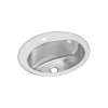 Asana Lustertone LLVR21171 Stainless Steel Single Bowl Top Mount Sink with Single Faucet Hole in Lustrous Highlighted Satin