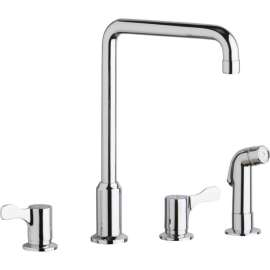LKD2433C Kitchen 4-Hole Faucet in Chrome