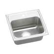 Celebrity Stainless Steel 17-In Drop-In Kitchen Sink Kit With Kitchen Sink, Faucet, Strainer, Drain Installation Kit