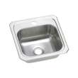 Celebrity Stainless Steel 15-In Drop-In Kitchen Sink Kit With Kitchen Sink, Faucet, Strainer