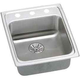 Lustertone Classic 17-In Stainless Steel Single-Bowl Drop-In Kitchen Sink