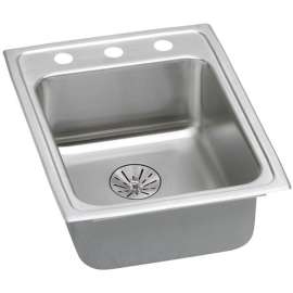 Lustertone Classic 17-In Stainless Steel Single-Bowl Drop-In Kitchen Sink
