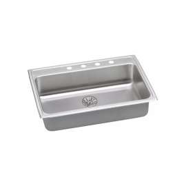 Lustertone Classic 31-In Stainless Steel Single-Bowl Drop-In Kitchen Sink