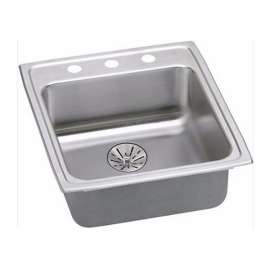 Lustertone Classic 19-In Stainless Steel Single-Bowl Drop-In Kitchen Sink