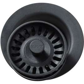 Polymer Disposal Flange With Removable Basket Strainer And Rubber Stopper