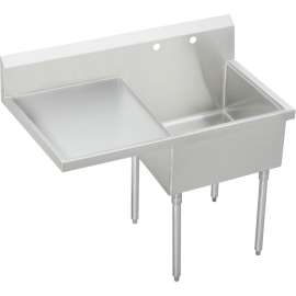 Sturdibilt SS8130LOF2 Commercial Scullery Sink with 2 Faucet Holes in Buffed Satin