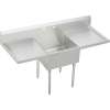 Sturdibilt SS8130LROF1 Commercial Scullery Sink with Single Faucet Hole in Buffed Satin