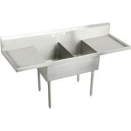Weldbilt WNSF8236LROF4 Commercial Scullery Sink with 4 Faucet Holes in Buffed Satin