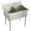 Weldbilt WNSF8254OF4 Commercial Scullery Sink with 4 Faucet Holes in Buffed Satin
