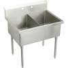 Sturdibilt SS8254OF4 Commercial Scullery Sink with 4 Faucet Holes in Buffed Satin