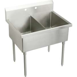 Sturdibilt SS8260OF4 Commercial Scullery Sink with 4 Faucet Holes in Buffed Satin