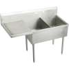 Sturdibilt SS8230L4 Commercial Scullery Sink with 4 Faucet Holes in Buffed Satin