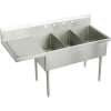 Sturdibilt SS8360LOF3 Commercial Scullery Sink with 3 Faucet Holes in Buffed Satin