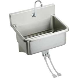 EWS3120FC Commercial Scrub Sink Package with Single Faucet Hole in Buffed Satin