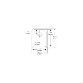 Gourmet Lustertone ELUH141810 Stainless Steel Single Bowl Undermount Sink in Lustrous Highlighted Satin