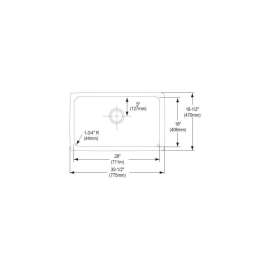 Gourmet Lustertone ELUH281612 Stainless Steel Single Bowl Undermount Sink in Lustrous Highlighted Satin