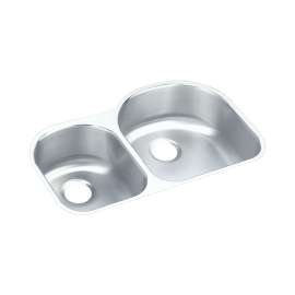 Harmony Lustertone Stainless Steel 31-In Undermount Kitchen Sink Kit With Kitchen Sink, Bottom Grids, Faucet, Strainer, Disposer Strainer